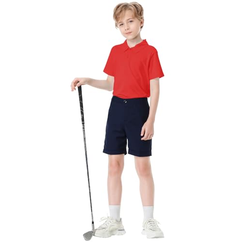 Image of Dreammonkey Toddler to Youth Stain Resistant Polo Shirts Kids Collared Golf T-Shirt School Uniform for Boys and Girls