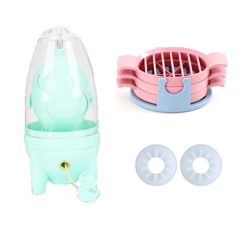 Egg Spinner, 2024 New Manual Portable Golden Egg Maker with Pulling Rope,Egg White and Egg Yolk Spin Mixer for Golden Egg Making Egg Scrambler (Light Green)