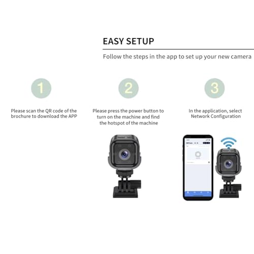 Cámara de vigilancia tipo minicámara de seguridad WiFi 1080P con alarma para casa 5