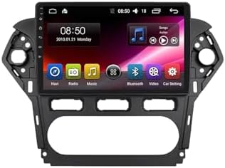 Sat Nav Carplay Car Radio Stereo for Ford Mondeo 4 MK4 2010-2014 Bluetooth Wifi 4G Dab+ Tpms Mirror Link, Bluetooth Handsfree/Phone Mirroring, Hd, 4 Core 1G+16G