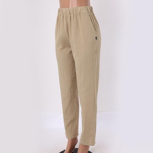 Pantalon décontracté confortable coupe ample coton léger - 2