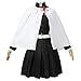 Moalioi Kanao Cosplay Costume White Cloak Clothes Halloween Party Robe Shawl Kimono Uniform Full Set With Wig (Kanao, L)