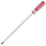 Phillips Screwdriver Long 10 Inch #1, SKZIRI Extra Long PH1 Phillips Screwdriver With Magnetic Tip Screwdrivers Cross Head Screwdriver (10inch No.1)