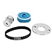 Culnflun RC Belt Drive Gear Low Noise Rubber Belt Drive Transmission Gear Kit Quiet Drive for TT02 Remote Control Car Enthusiasts