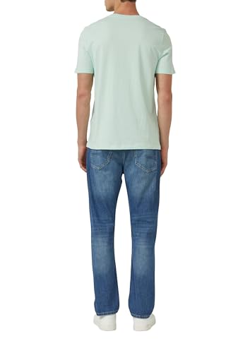 s.Oliver Herren T-Shirt mit Logo-Print – aus Baumwolle, Regular Fit, Rundhals – Ansicht 2