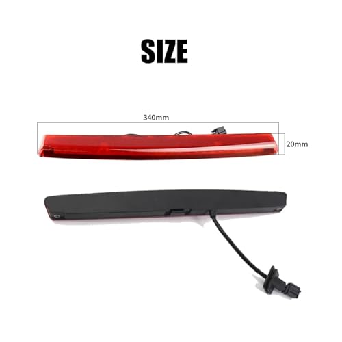 Troisième feu stop LED noir pour VW Golf MK5 et Scirocco
