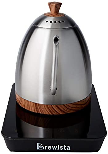 Brewista BAVTK2SEU Elektrischer Wasserkocher, Silber und Holz – Bild 3