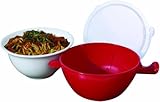 Handy Gourmet JB6502 Red Cool Touch Micro Bowl, Red