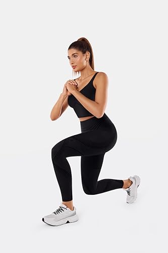 Fanka Body Sculpt Leggings 2.0 for Women High Waisted Compression Yoga Pants Full Length, Reversible Wear 6