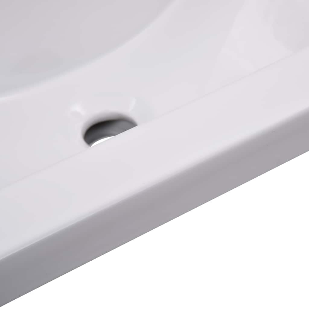 Genérico Lavabo encastrado de cerámica 61x39,5x18,5 cm,Bricolaje,Fontanería,Piezas para fontanería,Lavabos y fregaderos,Lavabos,145061