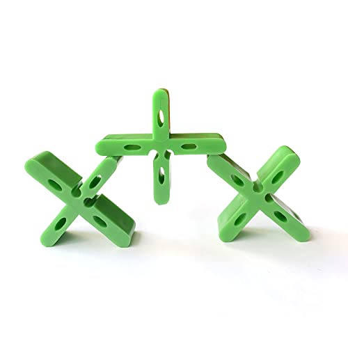 6 mm x 15 mm Dicke Grüne Farbe Outdoor Maurer Abstandhalter Betonplatte Abstandhalter Garten Ziegel Fugenabstandhalter mit Bruchstelle T Abstandhalter Kreuzquadrat Ziegelabstandhalter