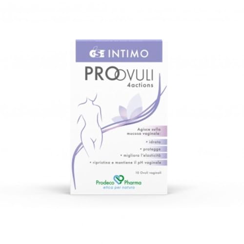GSE Intimo - ProOvuli 4actions Azione Idratante e Protettiva sulla Mucosa Vaginale, 10 Ovuli vaginali