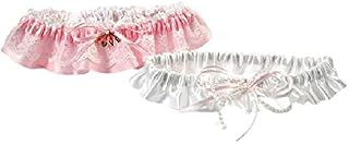 Handmade, Pink romantic bridal garter set, Heirloom rhinestones satin & lace wedding garter, Keepsake and toss garter, Gift for bride, LOVE