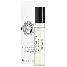 Diptyque LEau Papier Eau de Toilette 5ml 0.17 Fluid Ounce Glass Spray Bottle