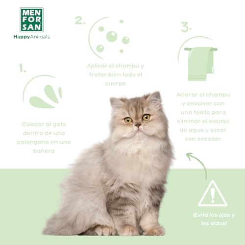 MENFORSAN Very gentle Organic Shampoo for cats, White - Image 4