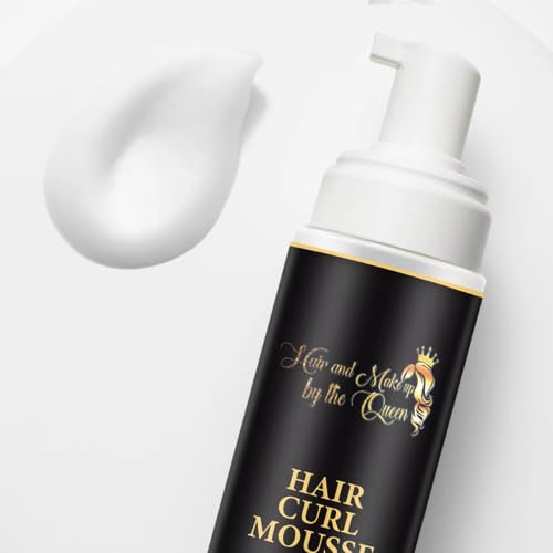 Hair Curl Mousse – Ultra-Defining Curl Mousse for All Hair Types & Wigs – Long Lasting Flexible Hold, No Flaking & High Shine Moisturizing Foam – 6.8fl.oz (200ml)
