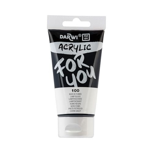 Darwi For You DF5150075100C Acrylique 75ml Opaque Noir de fumée