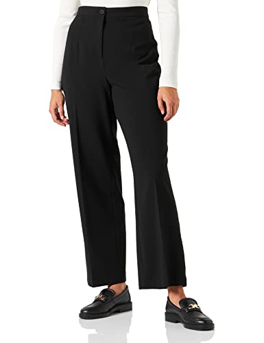 VERO MODA Damen Vmsasie Hr Wide Pant Noos Hose, Schwarz, 38W / 30L EU