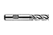 Dormer C40711.0 Shank Roughing End Mill, Bright Coating, Cobalt High Speed Steel PM, 11 mm Head Diameter, 22 mm Flute Length