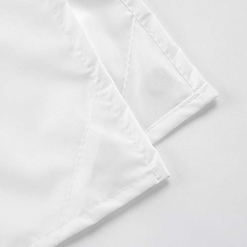 N&Y Home Nylon Hotel Shower Curtain Or Liner, Machine Washable, Water Resistant, White, 72 X 72 Inches #TOP2