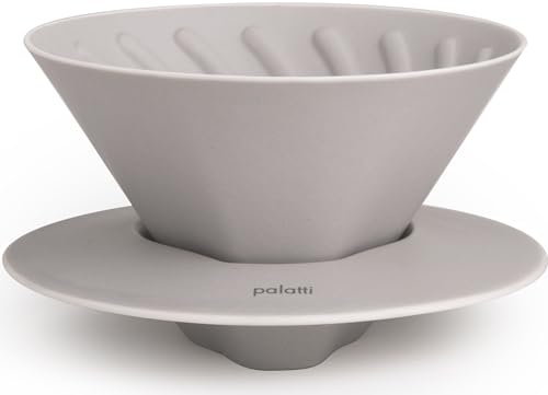 palatti Mist Porcelain Pour Over Coffee Dripper, Ceramic Pour Over