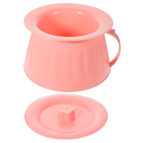 VERDANVERSE Portable Chamber Pot Lid Unisex Urine Pot for Home Use Easy to Carry Bedpan for Adults and Boys and Girls Travel Spittoon Stable Base for Bedrooms and Camping