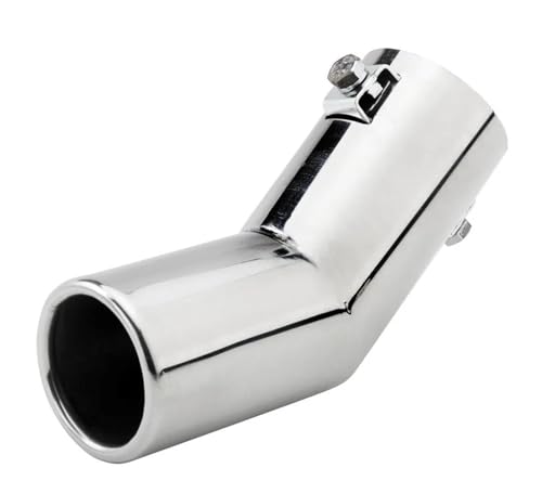 Silencieux d'échappement auto acier inoxydable embout de pot de queue plat rond 51mm