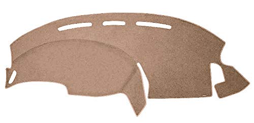 Custom Dash Cover Mat - Compatible with 1997-2003 Ford Pick-up F-150 W/O Light Sensor (Velour, Vanilla)
