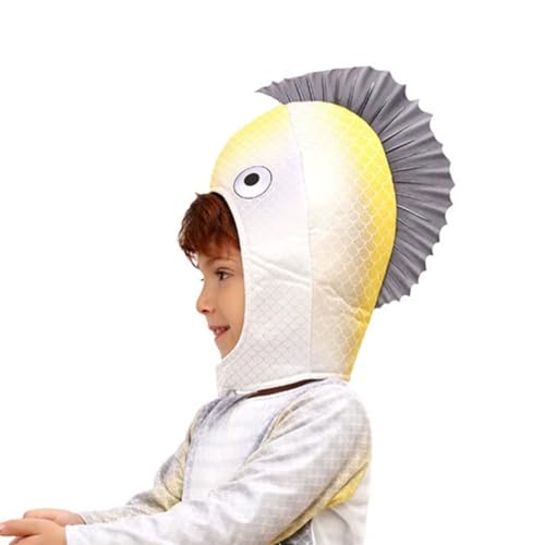 Disfraz infantil unisex de pez plano para Halloween miniatura 4