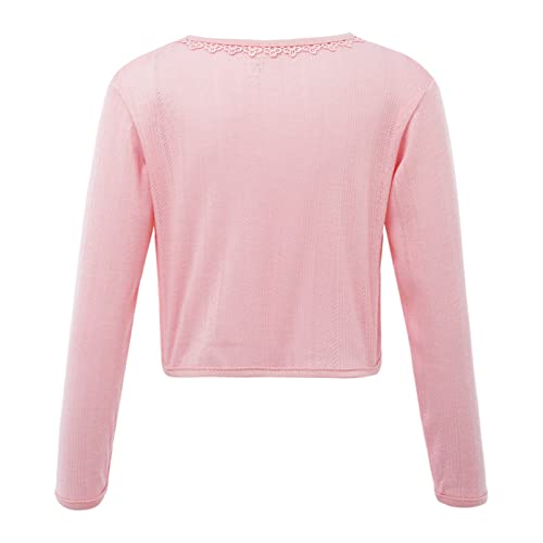 Jhaoyu Girls Bolero Shrugs Long Sleeve Cardigan Party Dress Cover Up Tops Sweater Jacket2