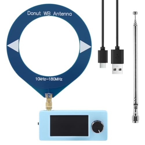 YGBWAOV Mini Receptor de Radio SI4732 con Dos Antenas, 10 KHz-180 MHz, Pantalla de 1,9 Pulgadas, Radio de Corta FM/Am/LSB/USB. Radio SI4732.