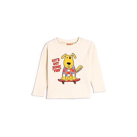 Koton Babyboy's Long Sleeve Dog T-Shirt Cover