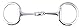 PFIFF 102719 Edelstahl-Olivenkopfgebiss, doppelt gebrochen, silberfarben 135