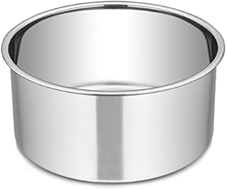 6 Inch Depp Cake Tin, Homikit Stainless Steel Round Cake Pan Baking Mould, Ideal for Christmas/Wedding/Birthday Layer Cakes, Seamless Design, Mirror Finished & Dishwasher Safe