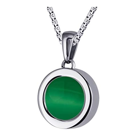 Quiges Silver Stainless Steel Mini Coin Pendant Necklace Cover