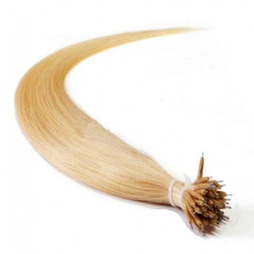 Forever Young UK Nano Ring Tip Remy Human Hair Extensions Pack of 50 Natural Blonde #24 (16")