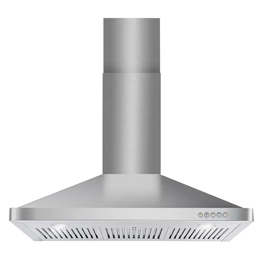 Cosmo 63190 36 in. Wall Mount Range Hood with Ductless Convertible Duct, Kitchen Chimney-Style Over Stove Vent, 3 Speed Exhaust Fan, Permanent Filters, LED Lights in Stainless Steel