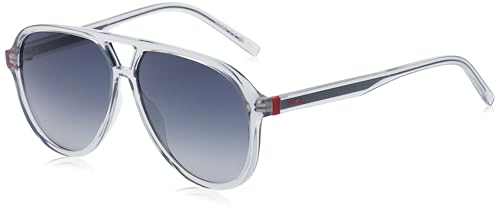 HUGO lunettes homme et femme HG 1334 bleu gris avec grands verres 99 mm et pont 01 mm