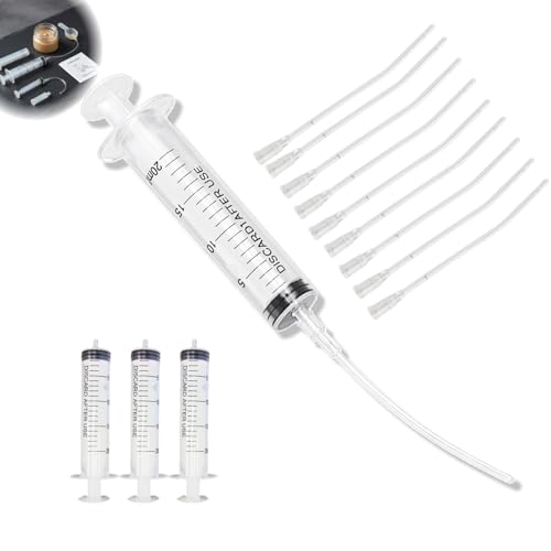 Jeringas sin aguja 20 ml 4 piezas + Tubos flexibles de 8 cm 2 mm 10 piezas, kit para alimentación manual de polluelos, loros y otras aves, alimentos, agua, medicamentos, higiénico y fácil de limpiar