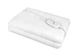 Potencia: 60W Pekatherm UP105 - Calientacamas Individual ECO, 60 W, Color Blanco, 150x80cm  Calientacamas Eléctrico  Calienta camas