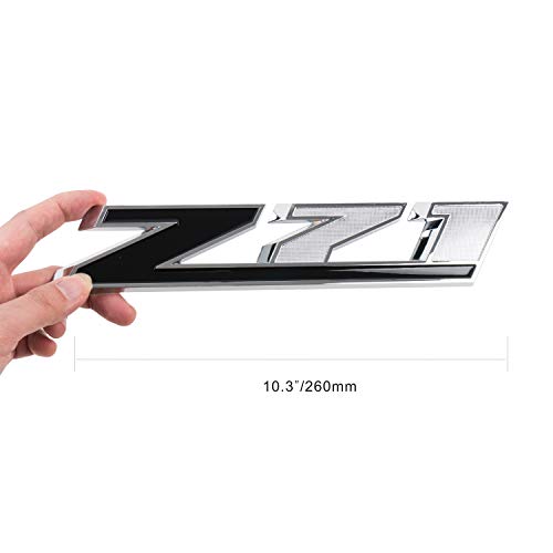 Image of Black Z71 Emblem 10.3inch Decal for GM Chevy Silverado Colorado GMC Sierra Tahoe Suburban (2Pack)