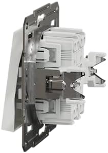 Schneider Electric Asfora EPH0370121D podwójny przełącznik podtynkowy 10 AX - 250 V, zaciski wtykowe, biały