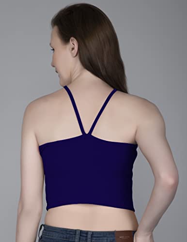 Image of A1698 Women's Basic Solid Crop Top for Women Stylish Western
