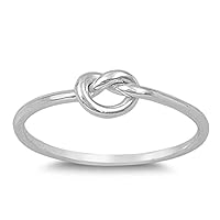 Algopix Similar Product 6 - Infinity Knot Love Cute Ring New 925