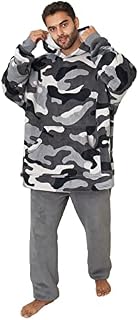 Dreamscene Camo Plush Hoodie Blanket Sherpa Throw