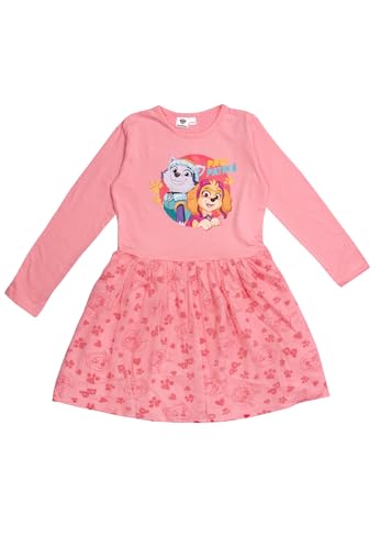 Paw Patrol Kleid für Mädchen - Skye & Everest Kleidchen Mesh Rock Langarm...