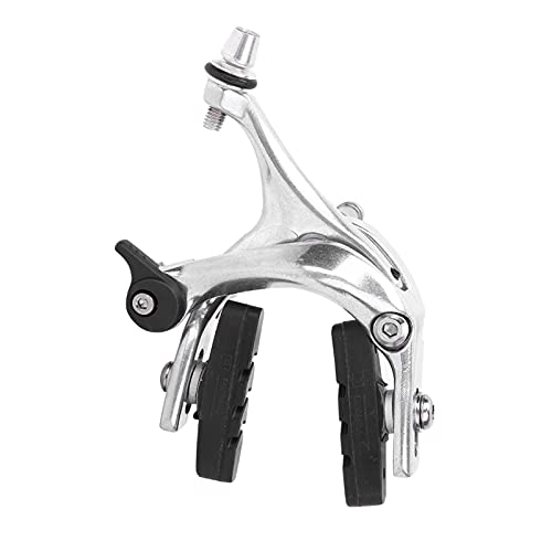 Universal Caliper Brake, Durable Universal Fit Easy Installation Fixed Gear Brake Parts Metal Silver Front Clip Spare for Road Cyclists Urban Commuters Track Racers