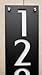 Custom House Numbers Sign,Modern Deco Vertical House Number,Acrylic Address Number Sign,Vertical House Numbers,Modern Deco Vertical Address Sign for Outside (15