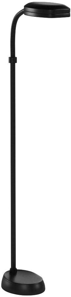 Lite Source LSP-801BLK Aptos Floor Lamp with Black Acrylic Shade, 52" x 18" x 18", Black