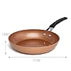 Ecolution Titanium Ceramic Easy Clean Endure Nonstick Silicone Stay Cool Handle, 9.5-Inch Fry Pan, Copper #1